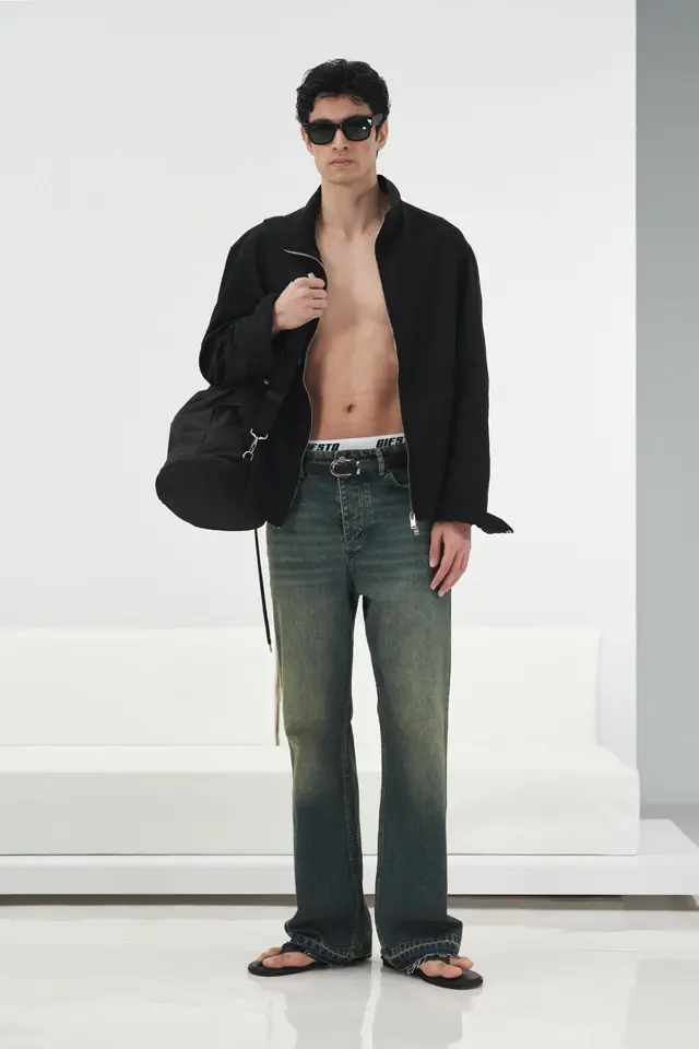 GIESTO Tencel Linen Jacket with Zipper