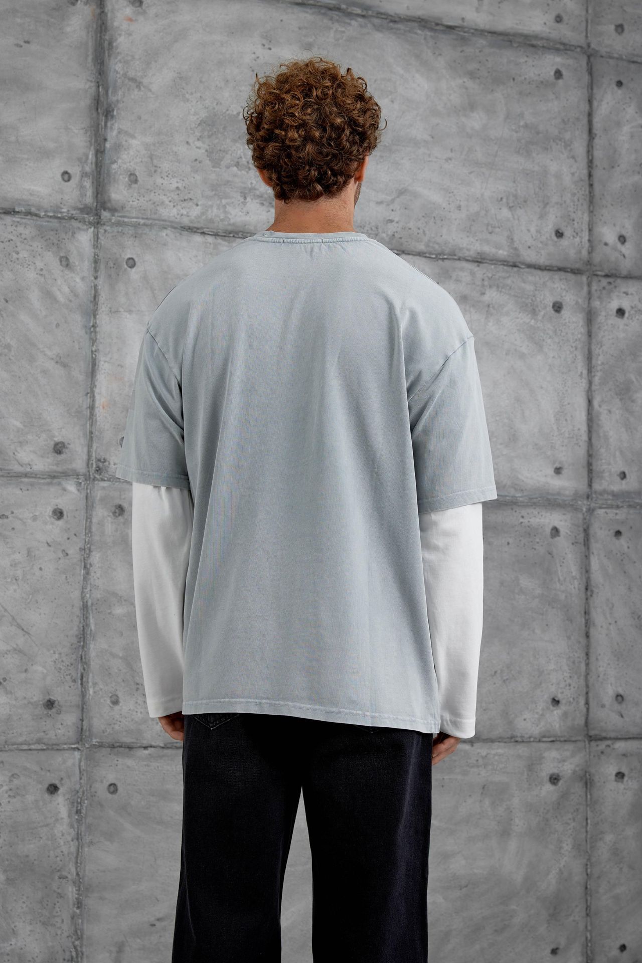 NOMARC Baskılı Oversize Bisiklet Yaka Sweatshirt 5