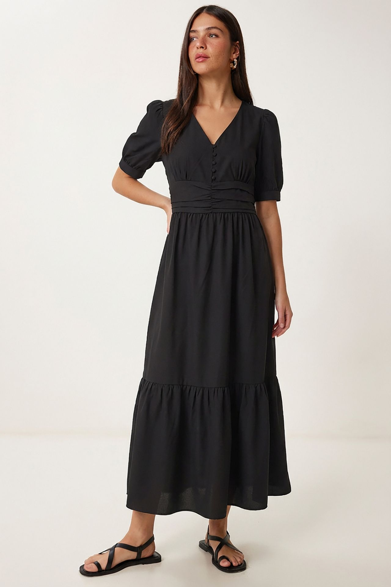 ISTANBUL Women's Cotton-blend Poplin Maxi Dress 1