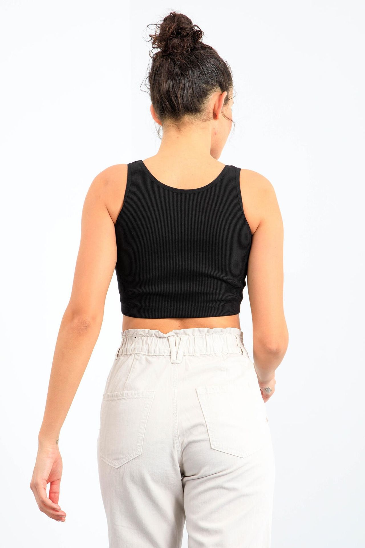 TOMMY Ribbed Sleeveless Crop Top 6