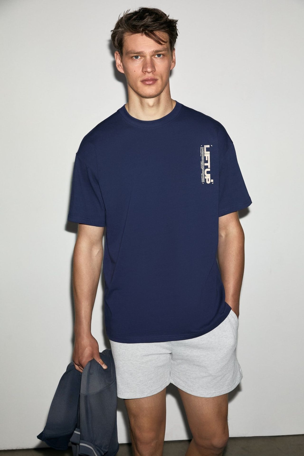 GRIMELANGE Oversized Crew Neck Logo T-Shirt 1