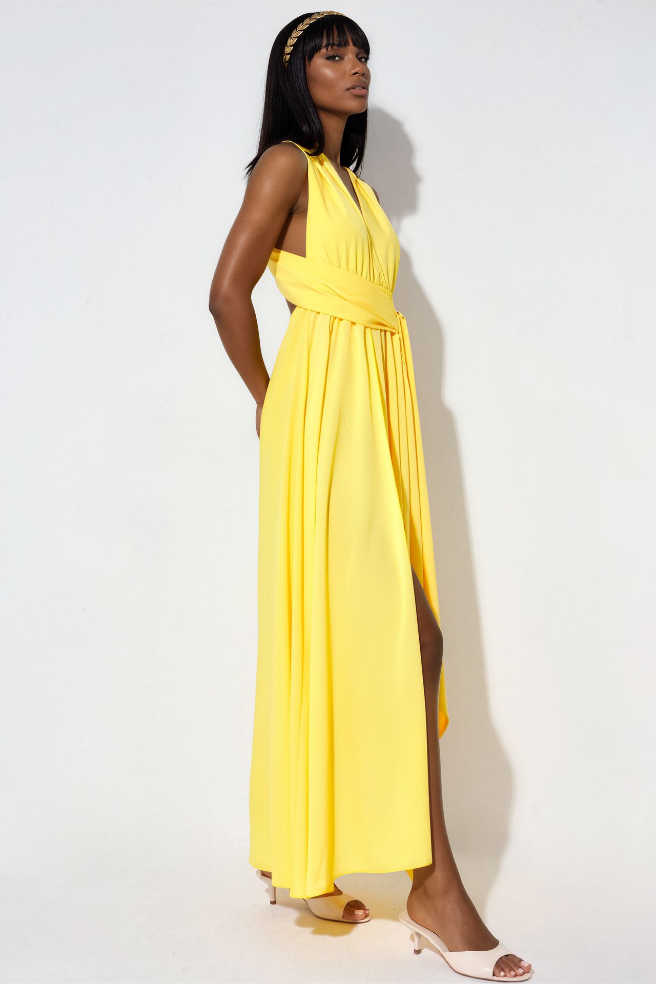 MSN Fitted Maxi Dress With Slit 2