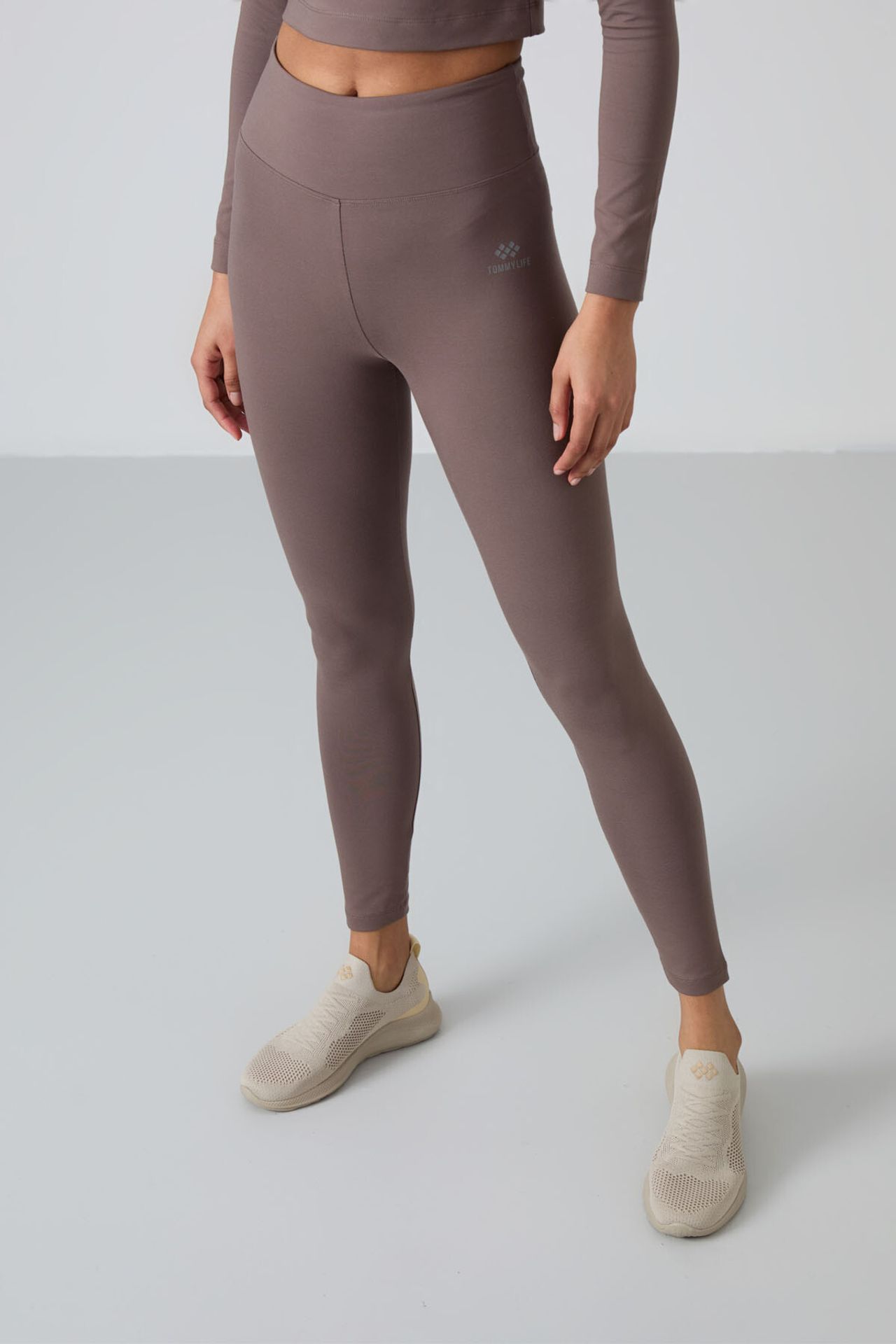 TOMMY Cotton Elastane Crop T-Shirt And Leggings Set 6
