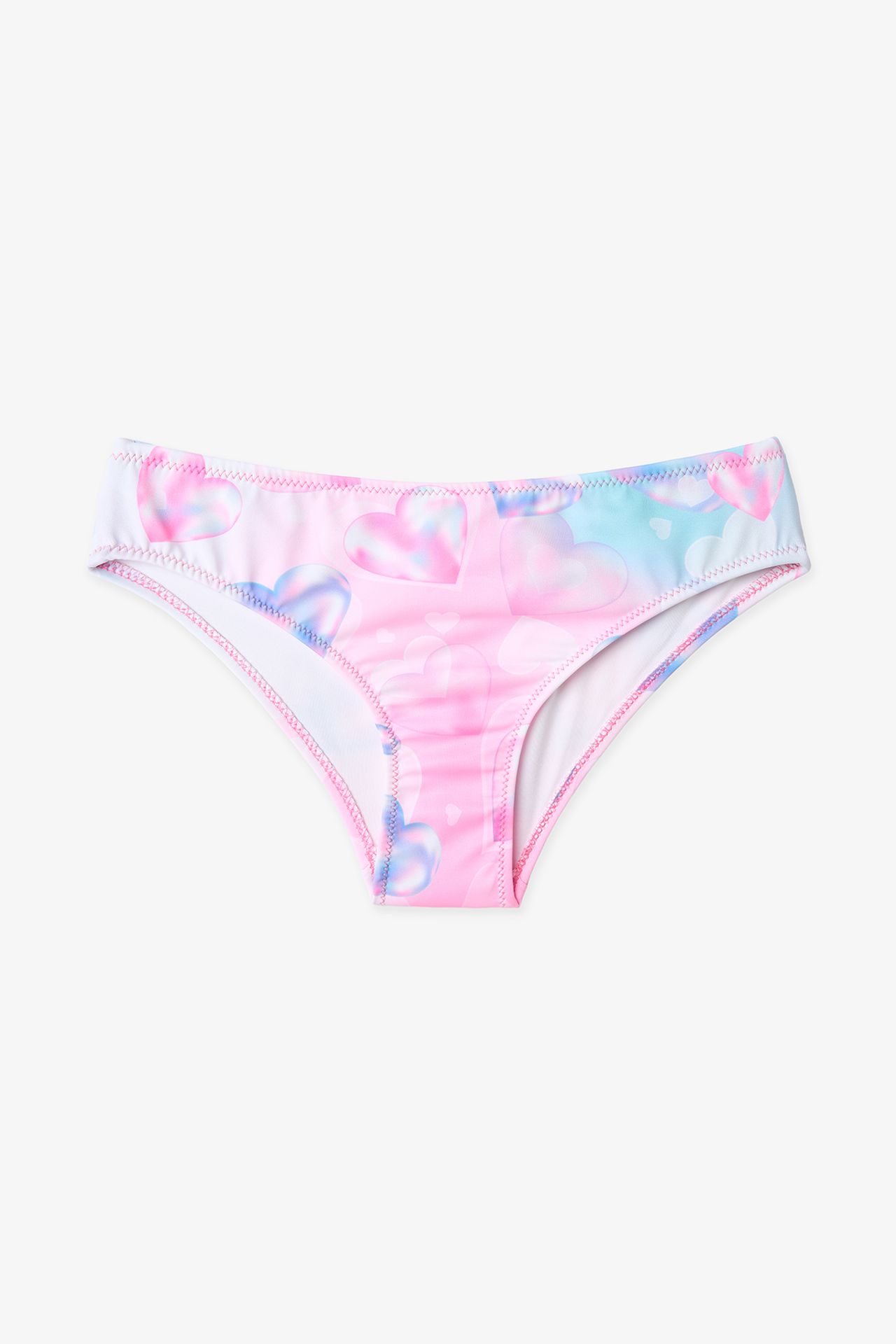 PENTI Girls' Adela Halter Heart Print Bikini Set 3