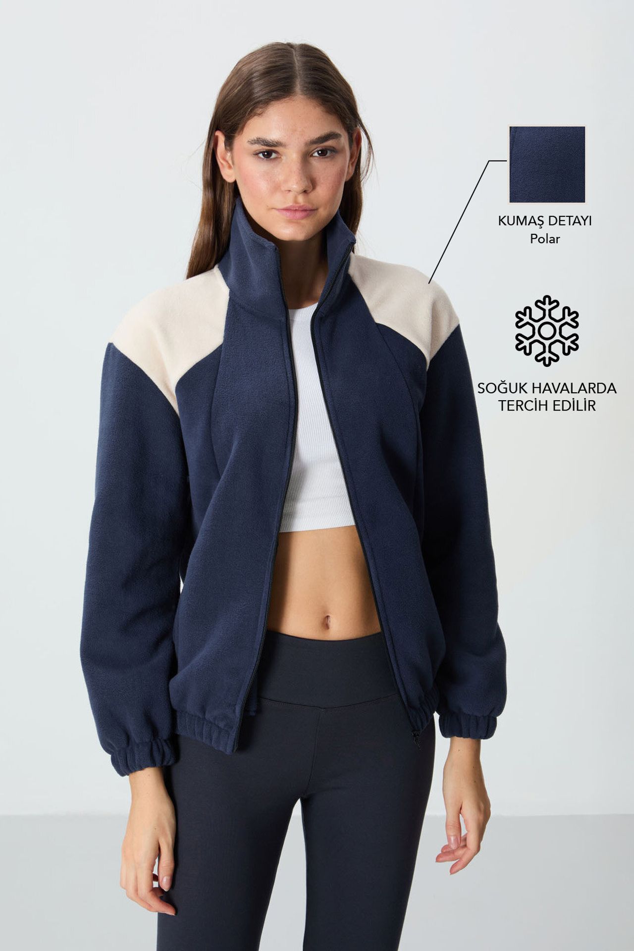 TOMMY Color Block Oversized Zip-Collar Sweatshirt 2