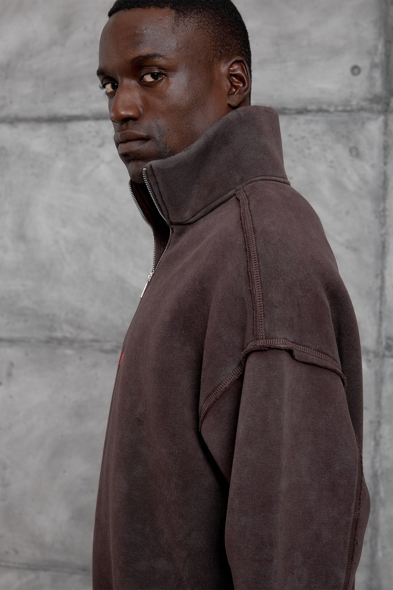 NOMARC Bol Kesim Yarım Fermuarlı Uzun Kollu Sweatshirt 2