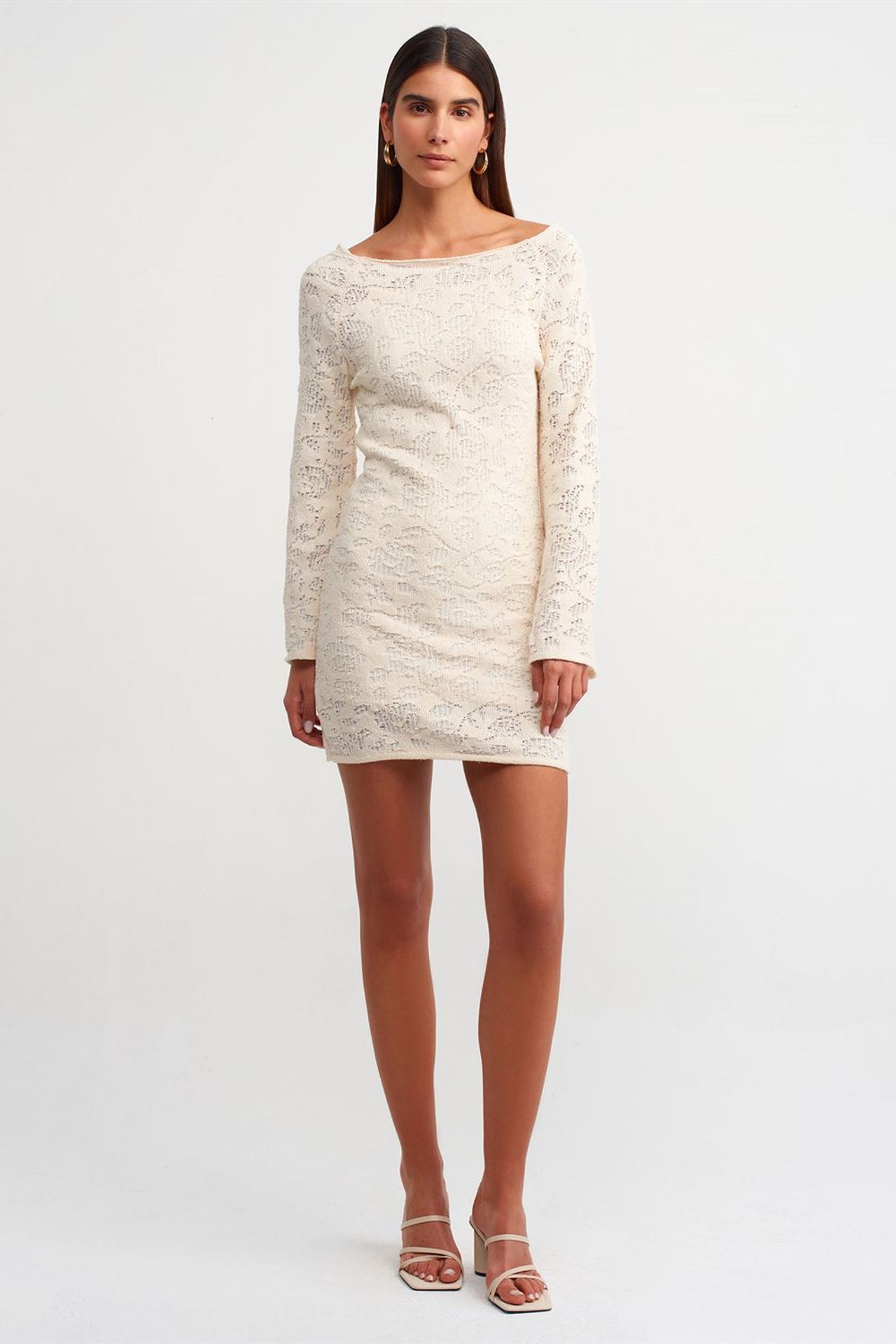 DILVIN Fitted Lace Mini Dress 5
