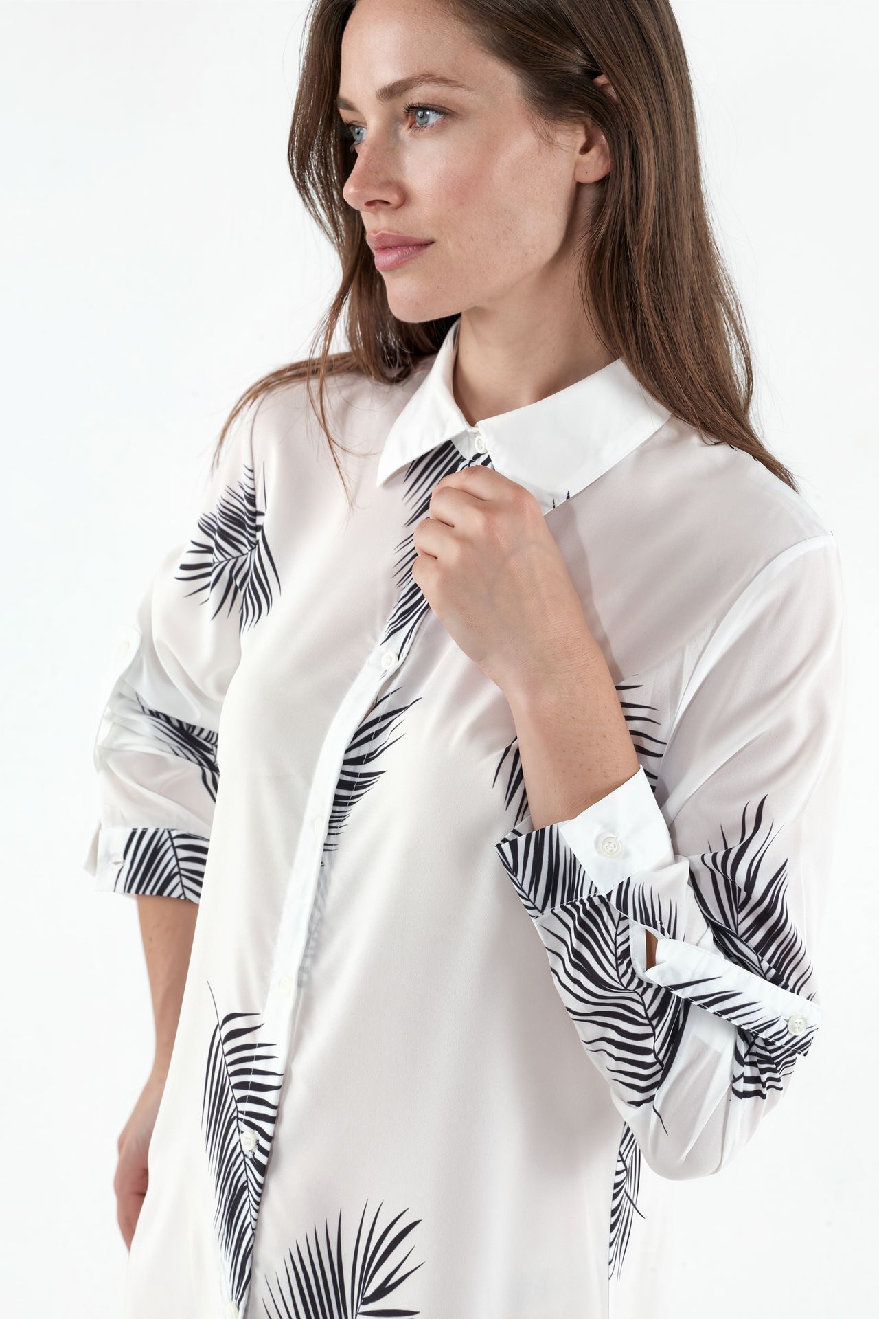 MSN Text Print Maxi Shirt Dress 3
