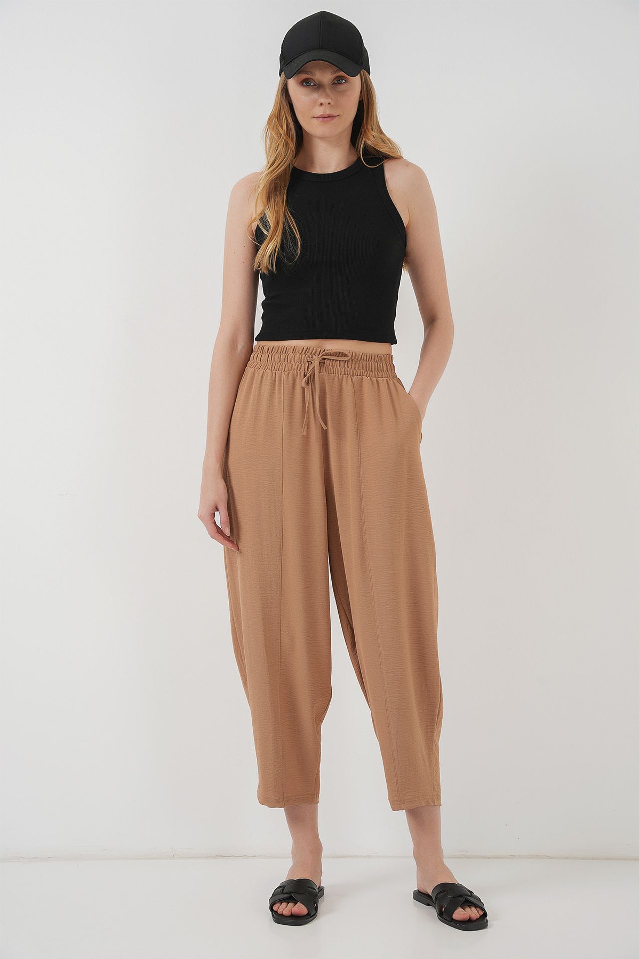 BDART Textured Salwar Pants with Drawstring Waist 3