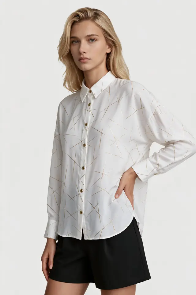 MSN Women's Shirt Collar T-Shirt