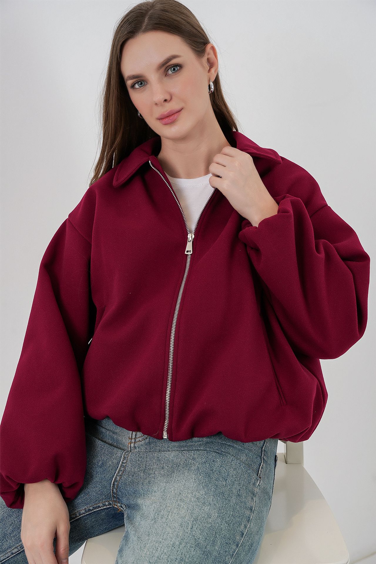 BDART Zippered Bomber Jacket with Pockets