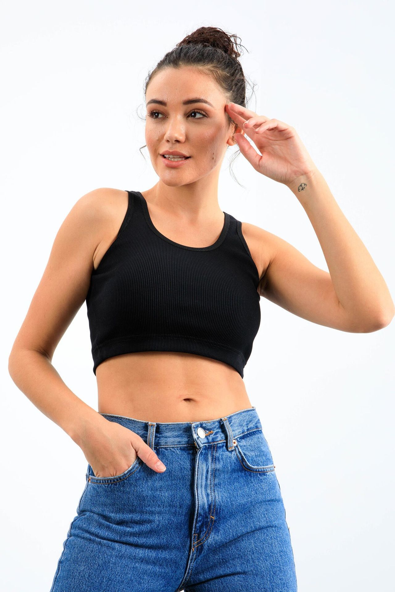 TOMMY Ribbed Sleeveless Crop Top 5
