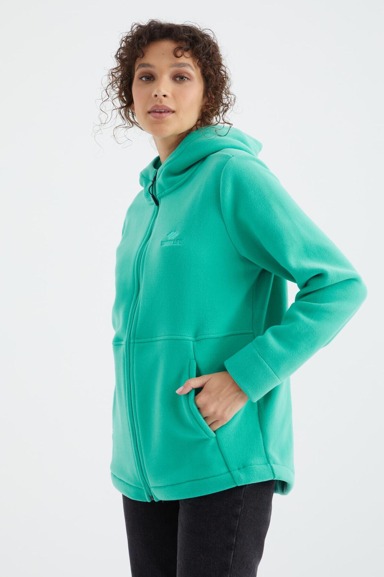 TOMMY Women's Hooded Zip Sweatshirt 5