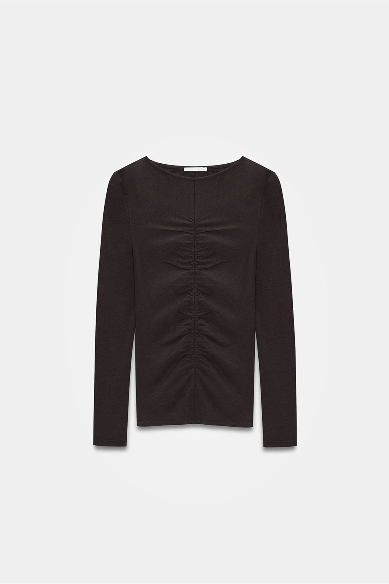 DILVIN Slim Fit Kayık Yaka Uzun Kollu Bluz 5