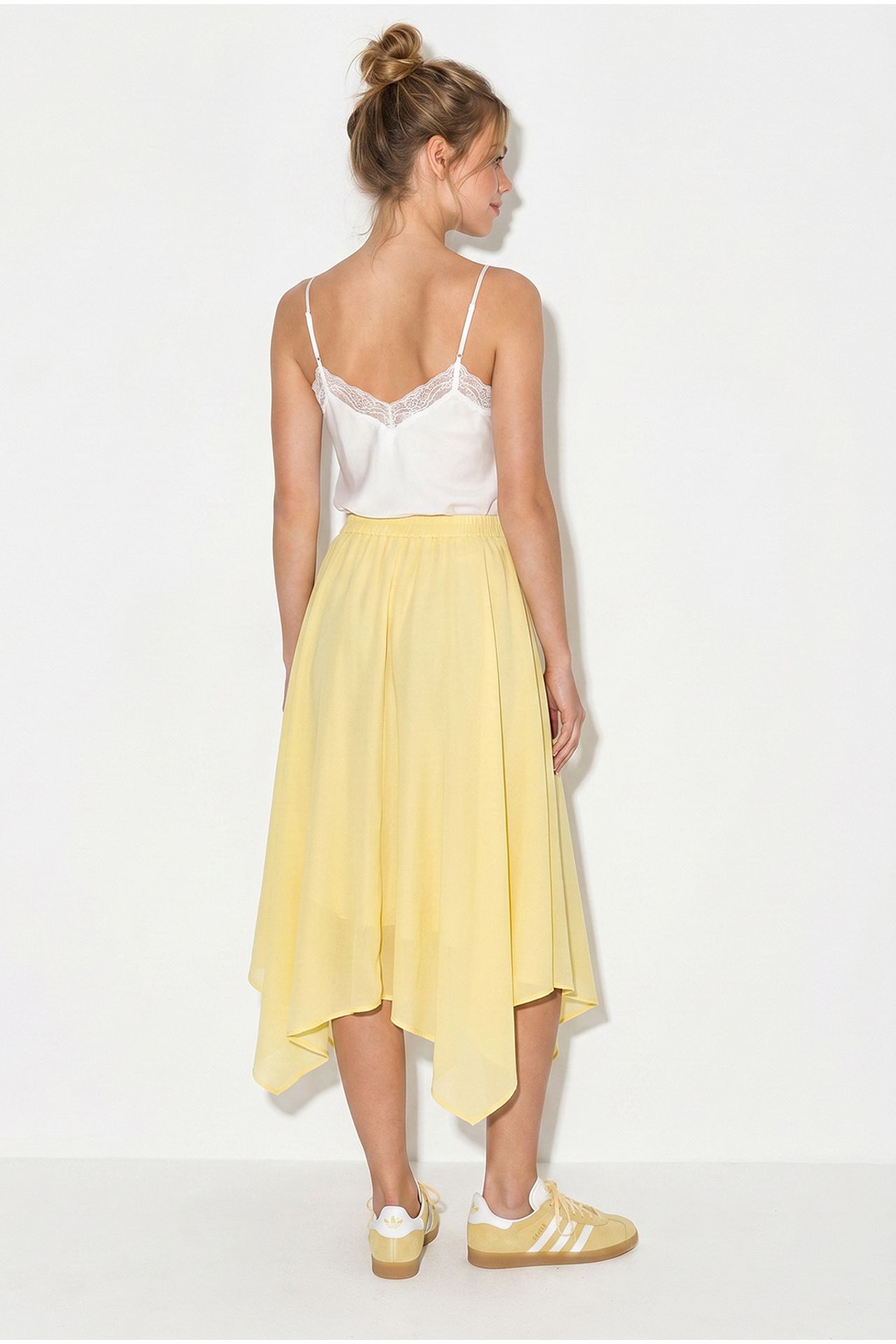 LUCCI High-Waist A-Line Midi Skirt 4