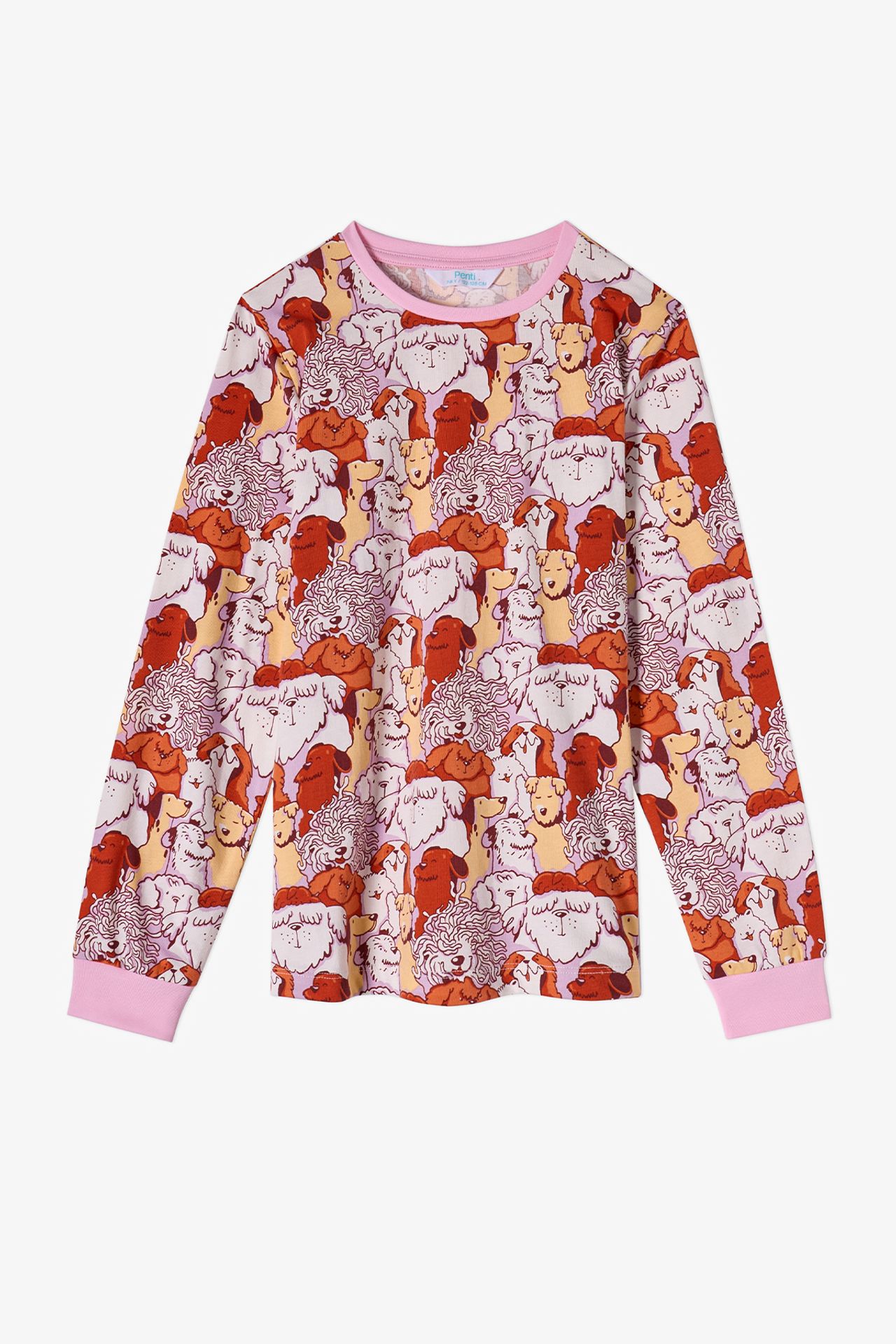 PENTI Girls' Fur-Ever Friends Long Sleeve Pajama Set 4