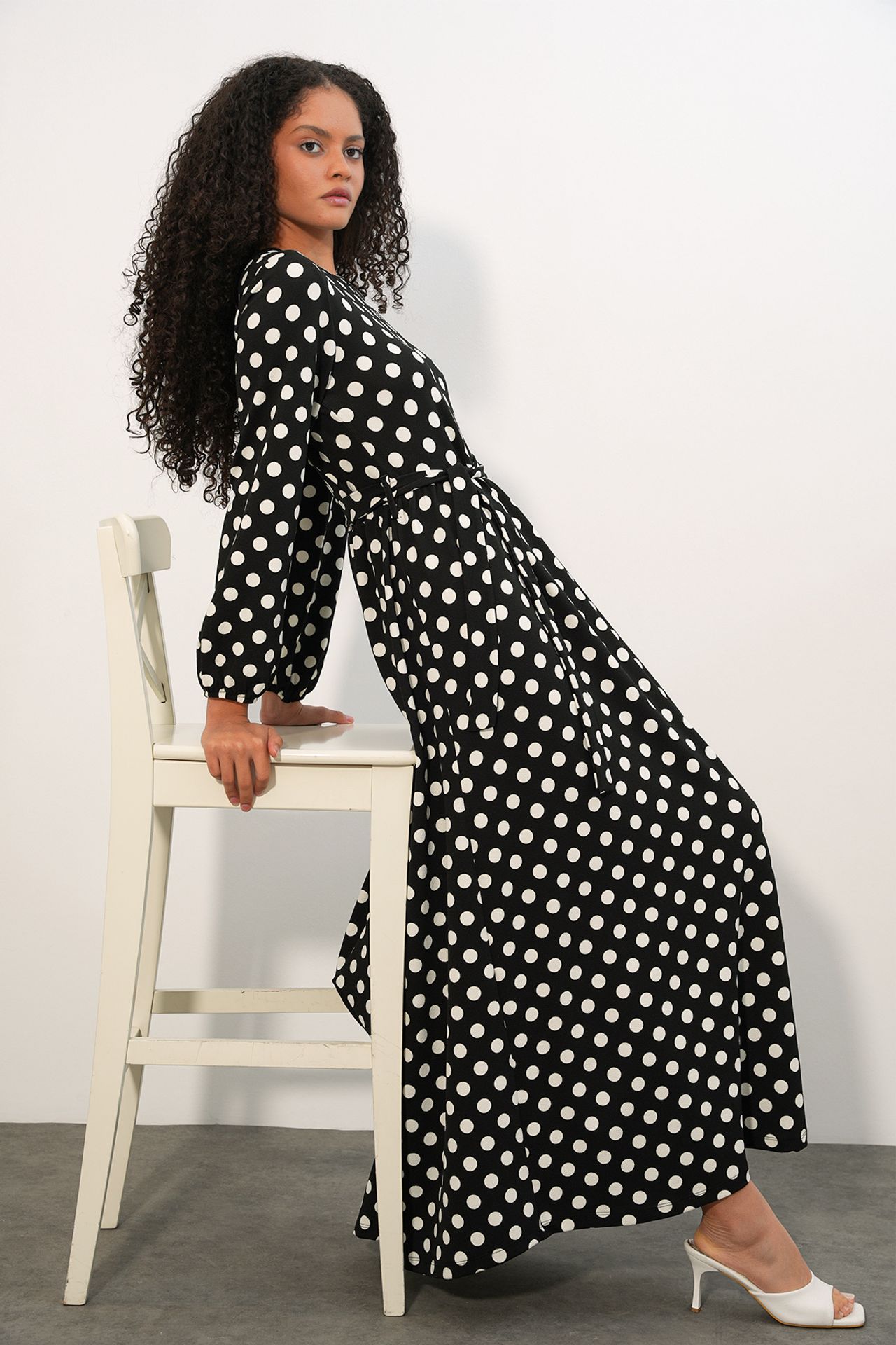 BDART Floral Maxi Knit Dress With Bow Detail 2