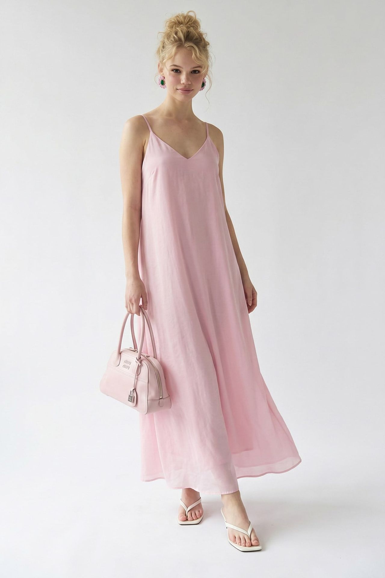 MIXRAY Sleeveless A-line Maxi Dress 1
