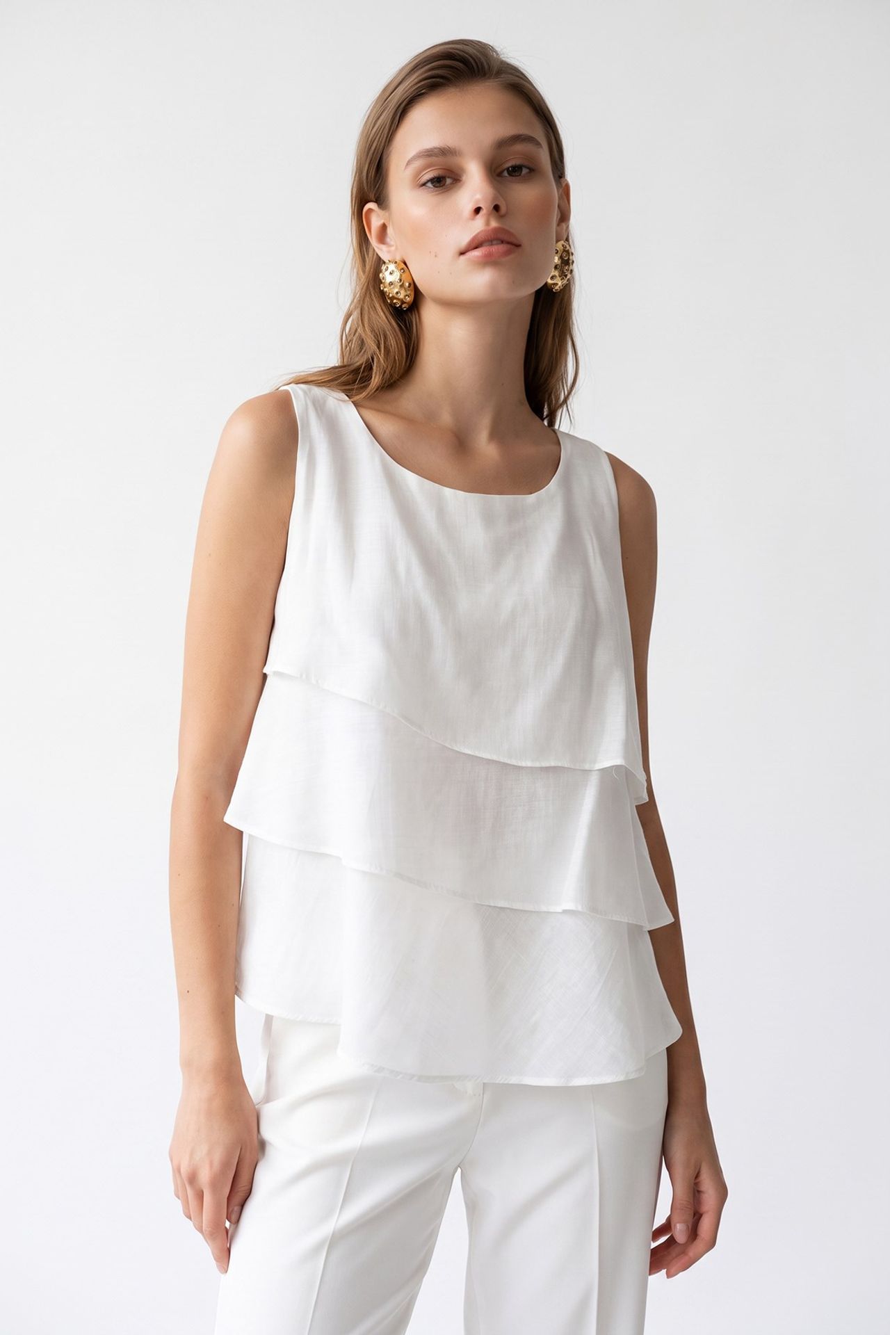 MIXRAY Women's Cotton Blouse 3