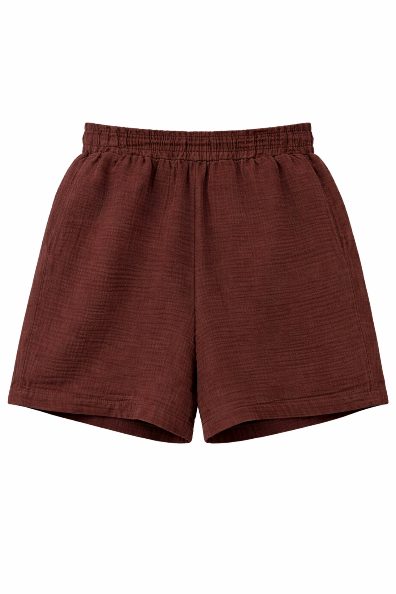 Mixray High-Waist Textured Wide-Leg Shorts 3