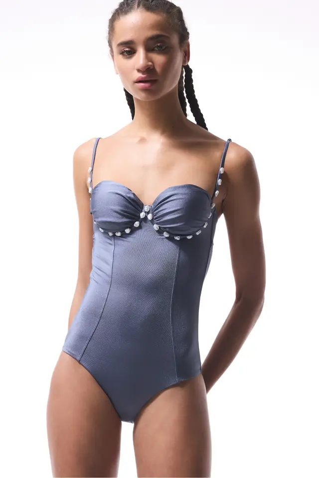PENTI Seashell Beaded Swimsuit