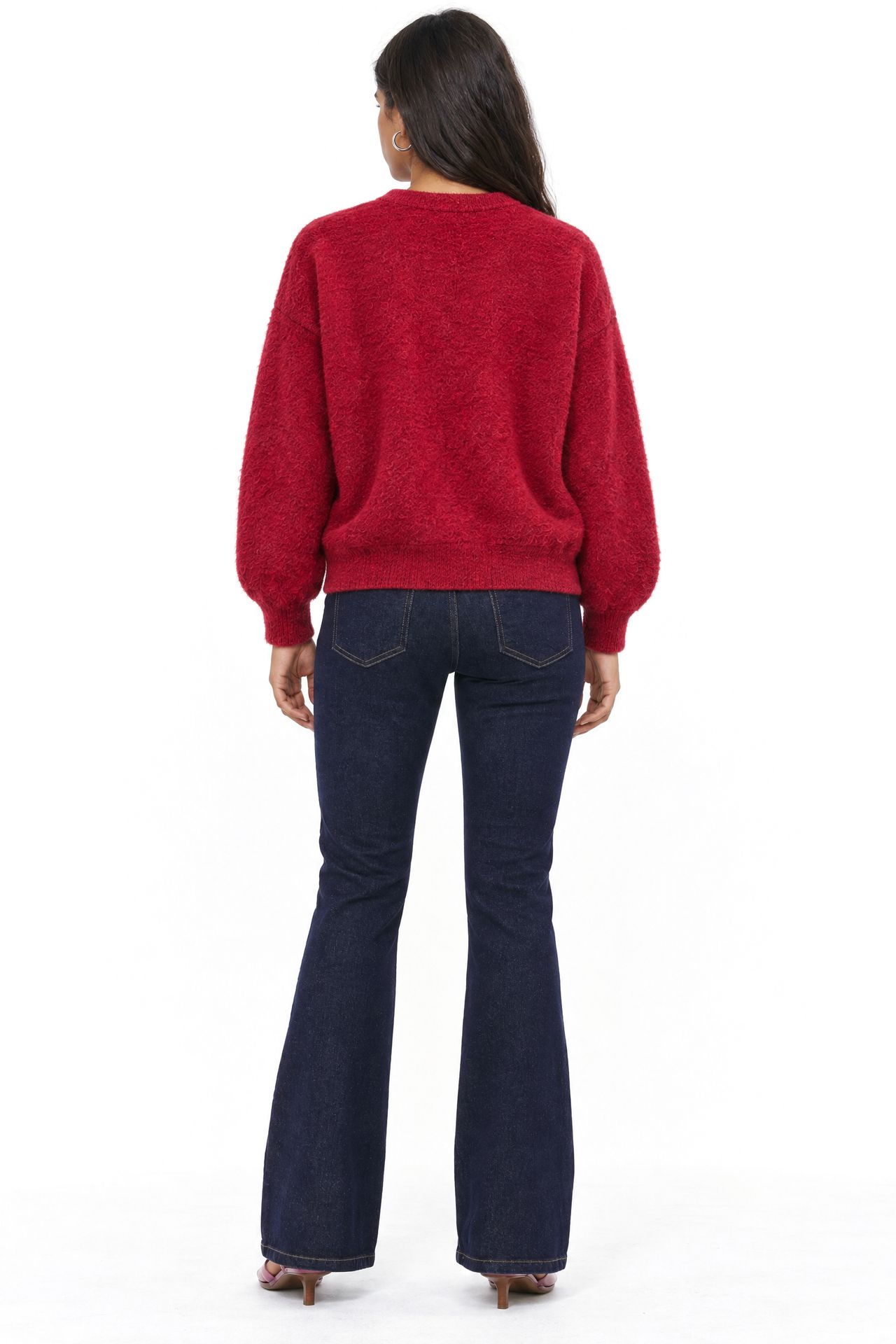 Mixray Oversized Jacquard Button Cardigan 4