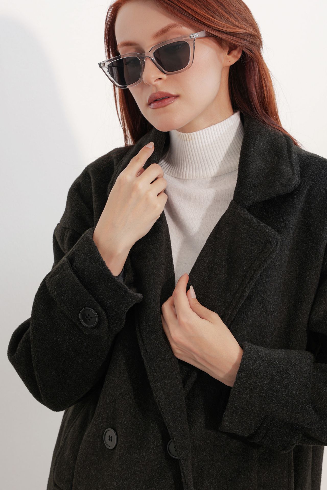 BDART Relaxed Fit Shawl Collar Buttoned Coat 5