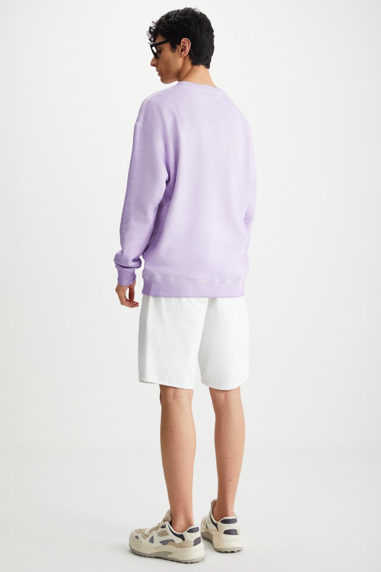 GRIMELANGE Baskılı Logolu Bisiklet Yaka Sweatshirt 5