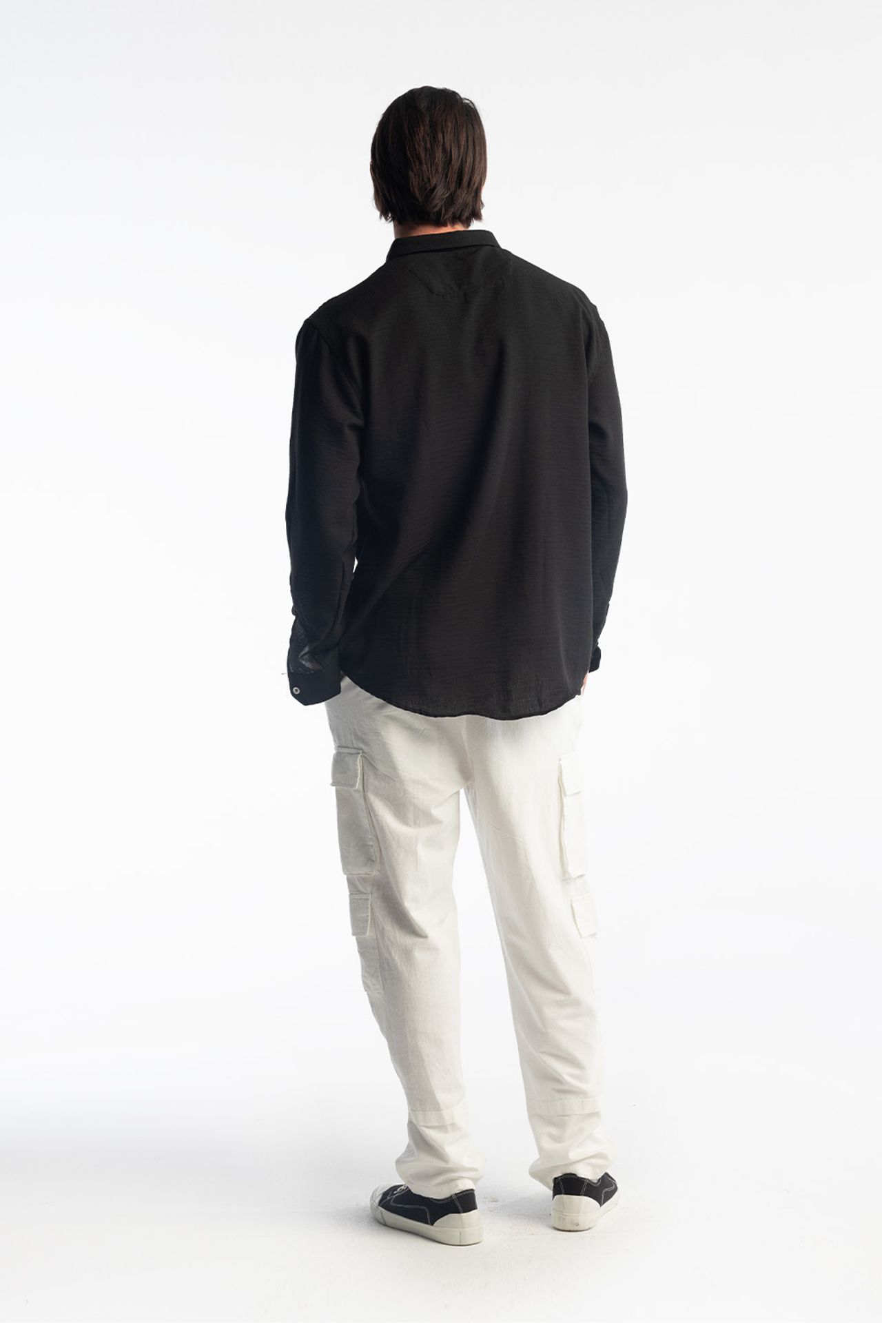 GIESTO Oversized Button-Up Long Sleeve Shirt 4