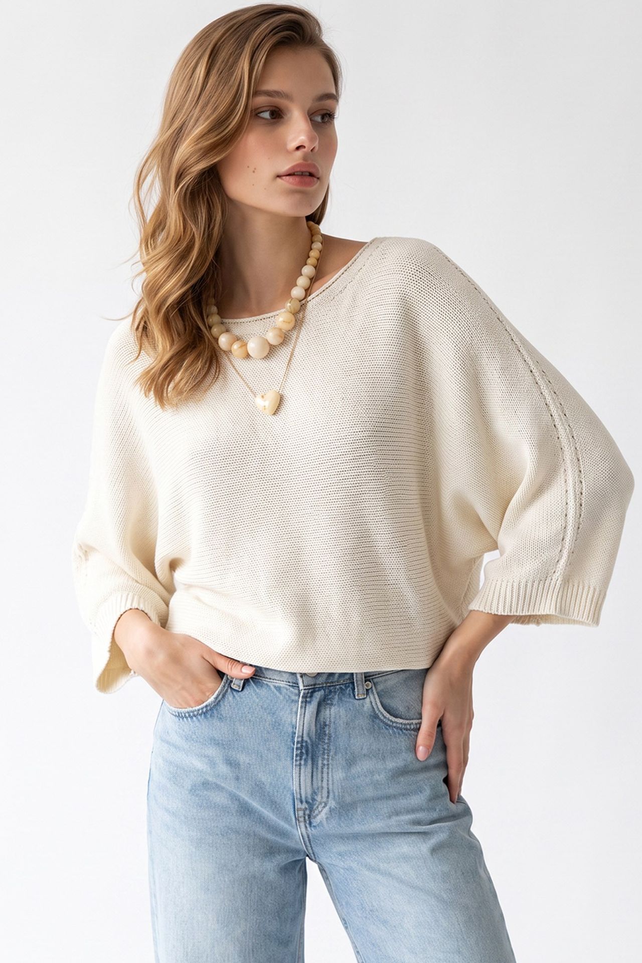 MIXRAY Women's Cotton-Blend Sweater 3