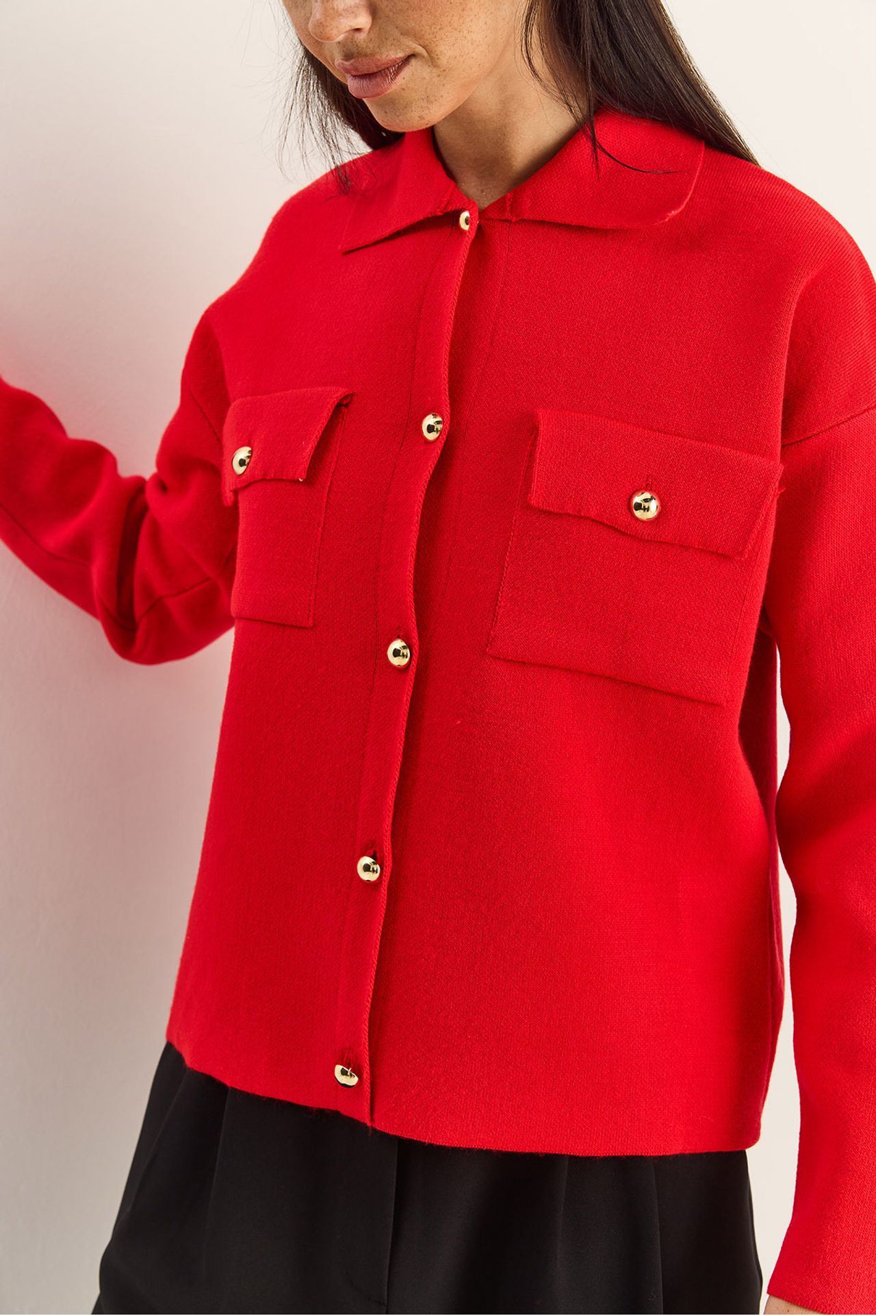LUCCI Polo Collar Cardigan 6