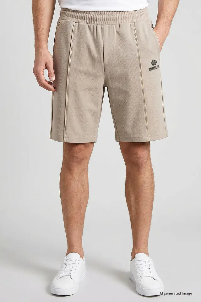 TOMMY Men's Mid Waist Wide Leg Shorts