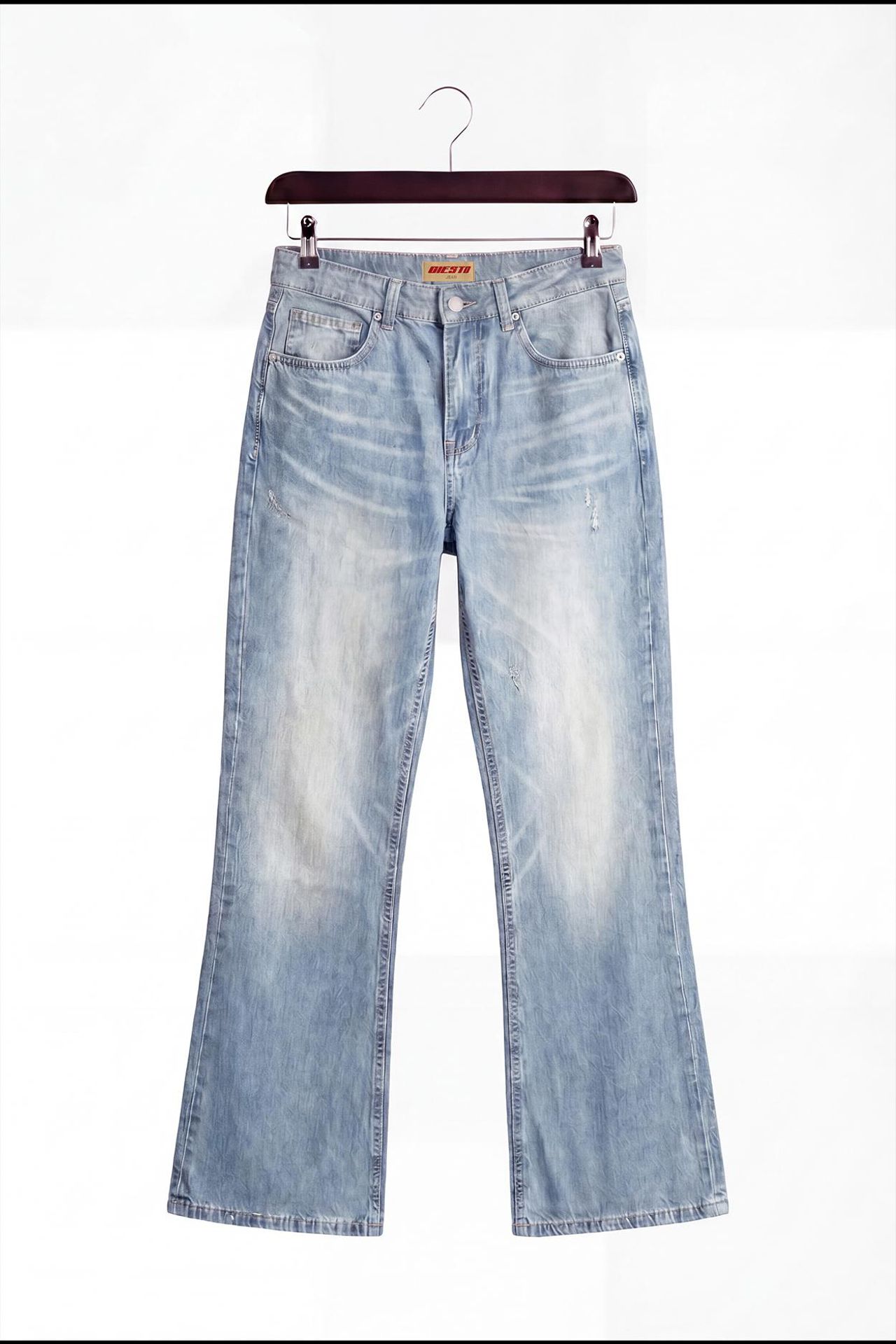 GIESTO Men's Mid-Waist Flare Jeans 1