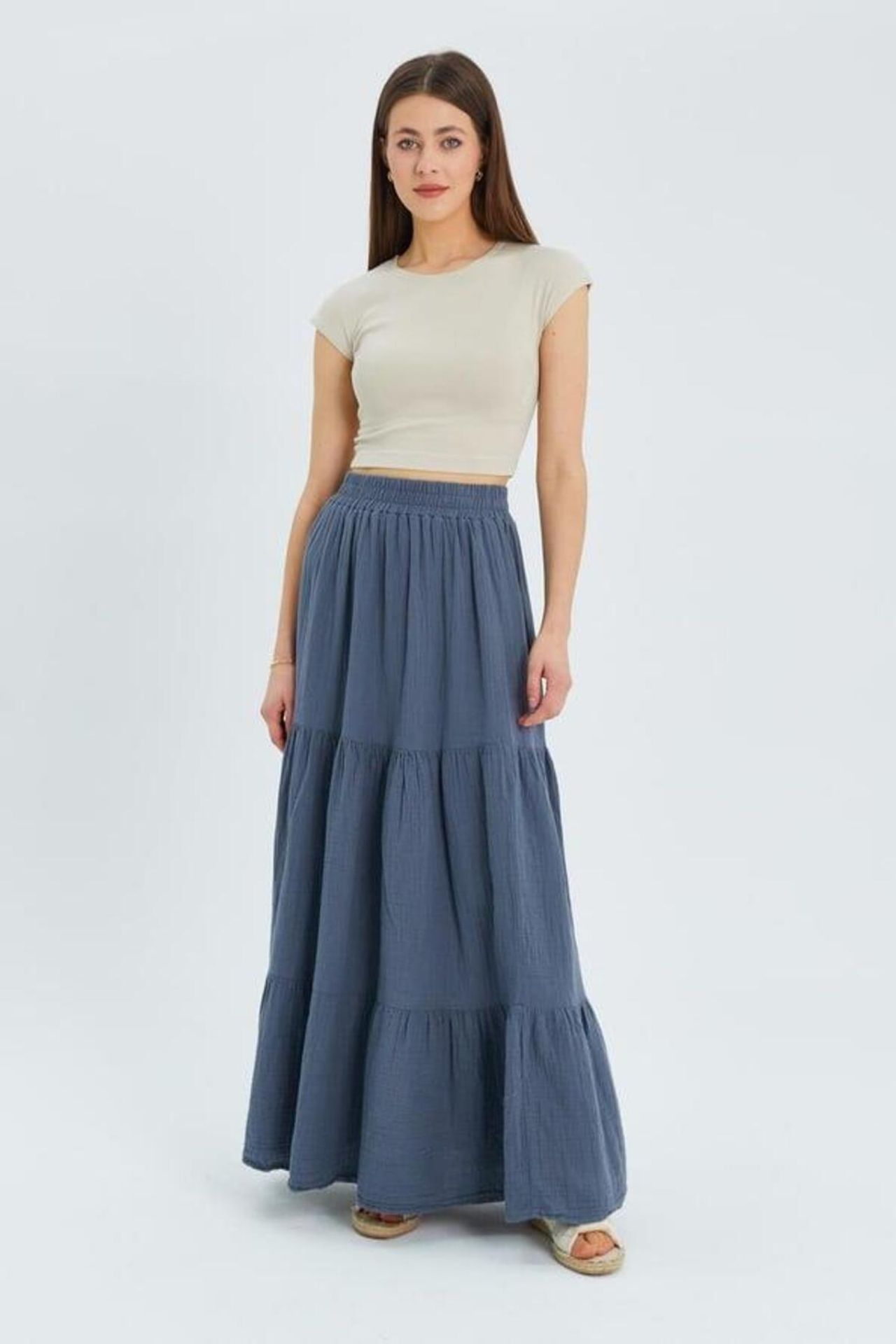 Mixray Maxi Cotton Skirt 1