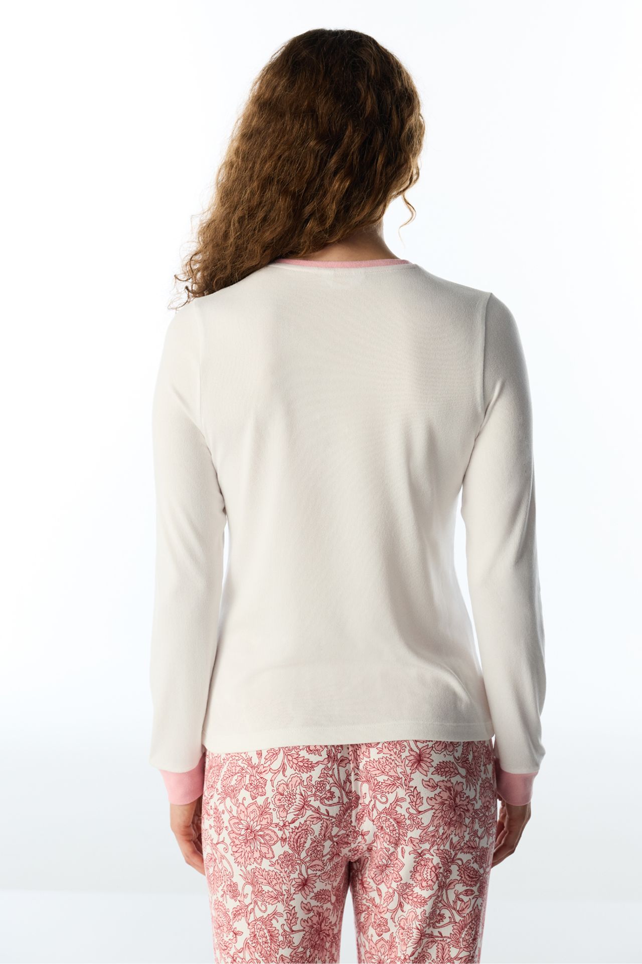 PENTI Kırık Countryside Dog Pattern Long Sleeve Pajama Top 6
