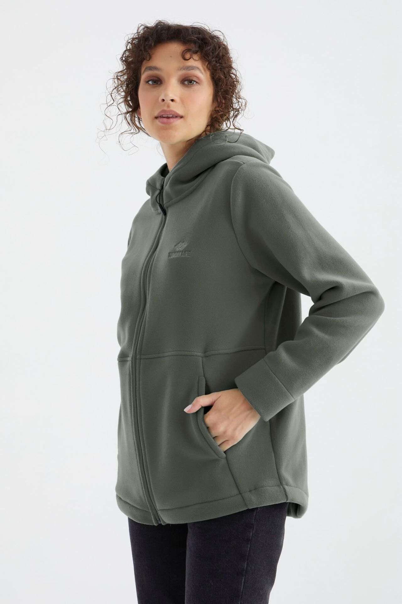 TOMMY Women's Hooded Zip Sweatshirt 3