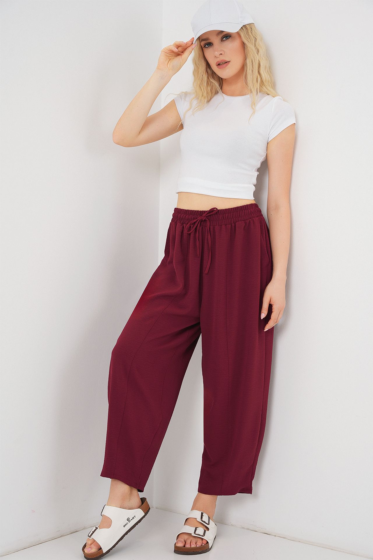 BDART Textured Salwar Pants with Drawstring Waist 3