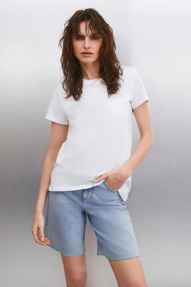 GRIMELANGE Crew Neck Short Sleeve T-Shirt