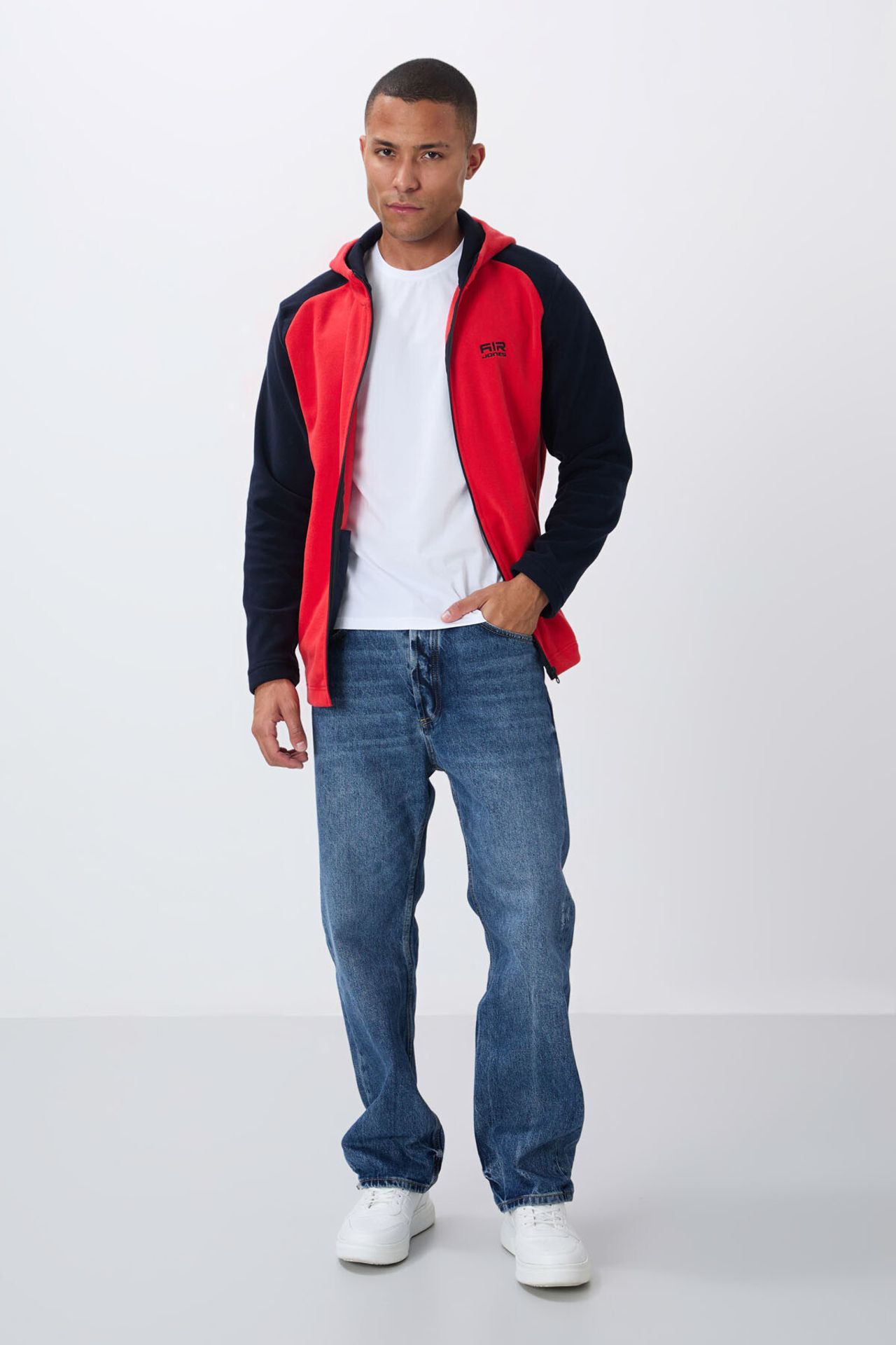 TOMMY Men's Plush Zip-up Hooded Sweatshirt 2