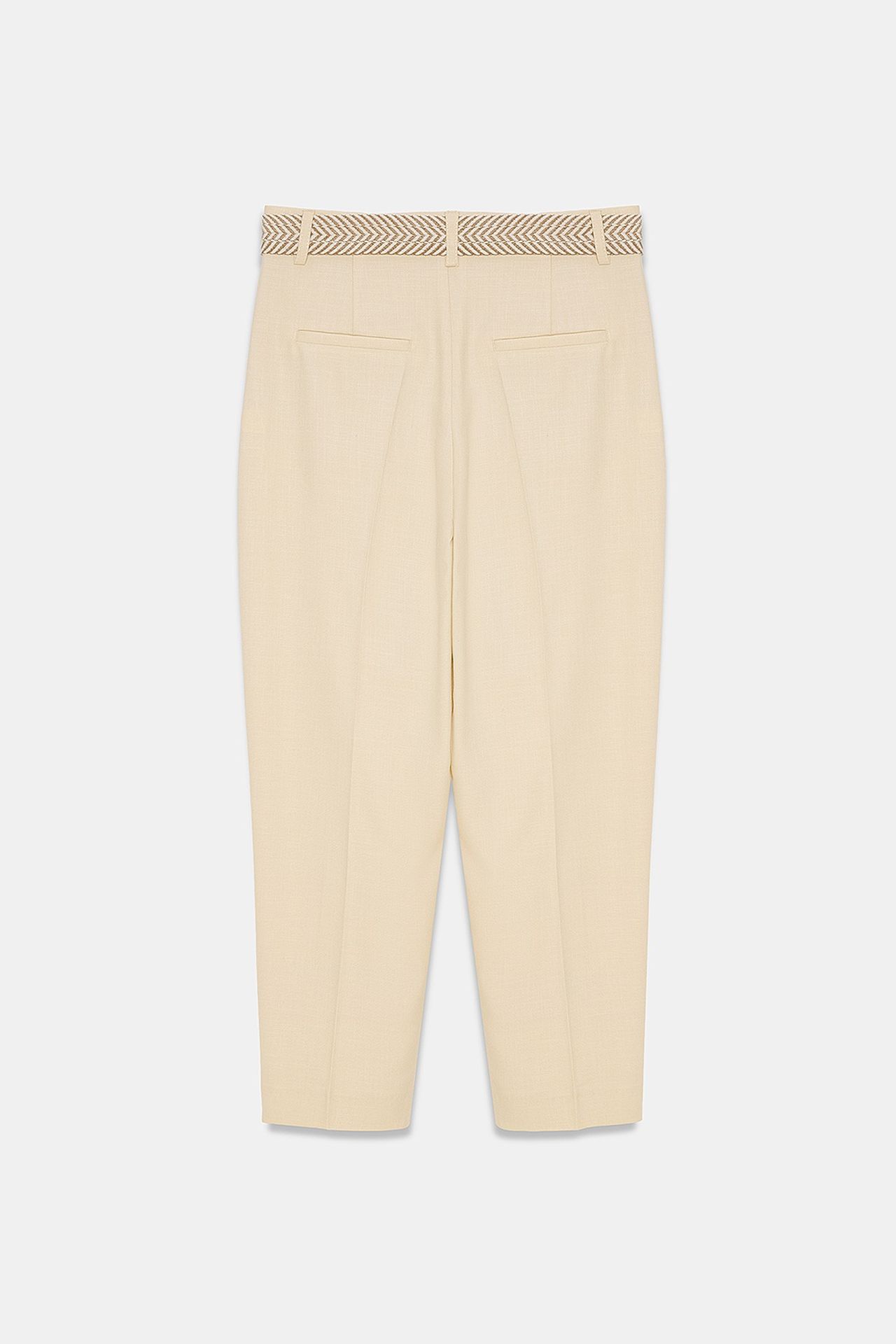 DILVIN Pleated Straight-Leg Crepe Trousers 6