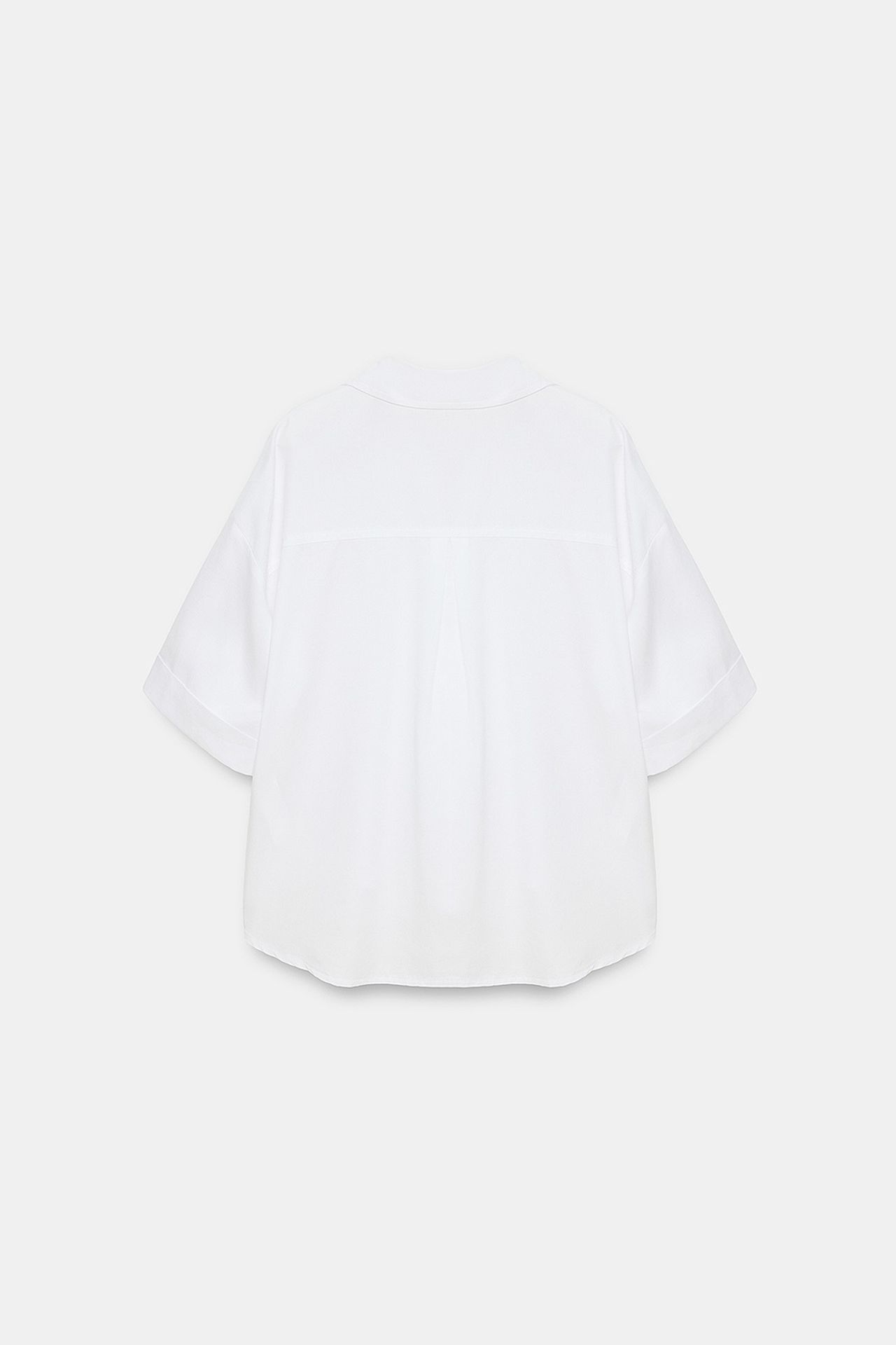 DILVIN Women's Cropped Shirt With Pocket 6