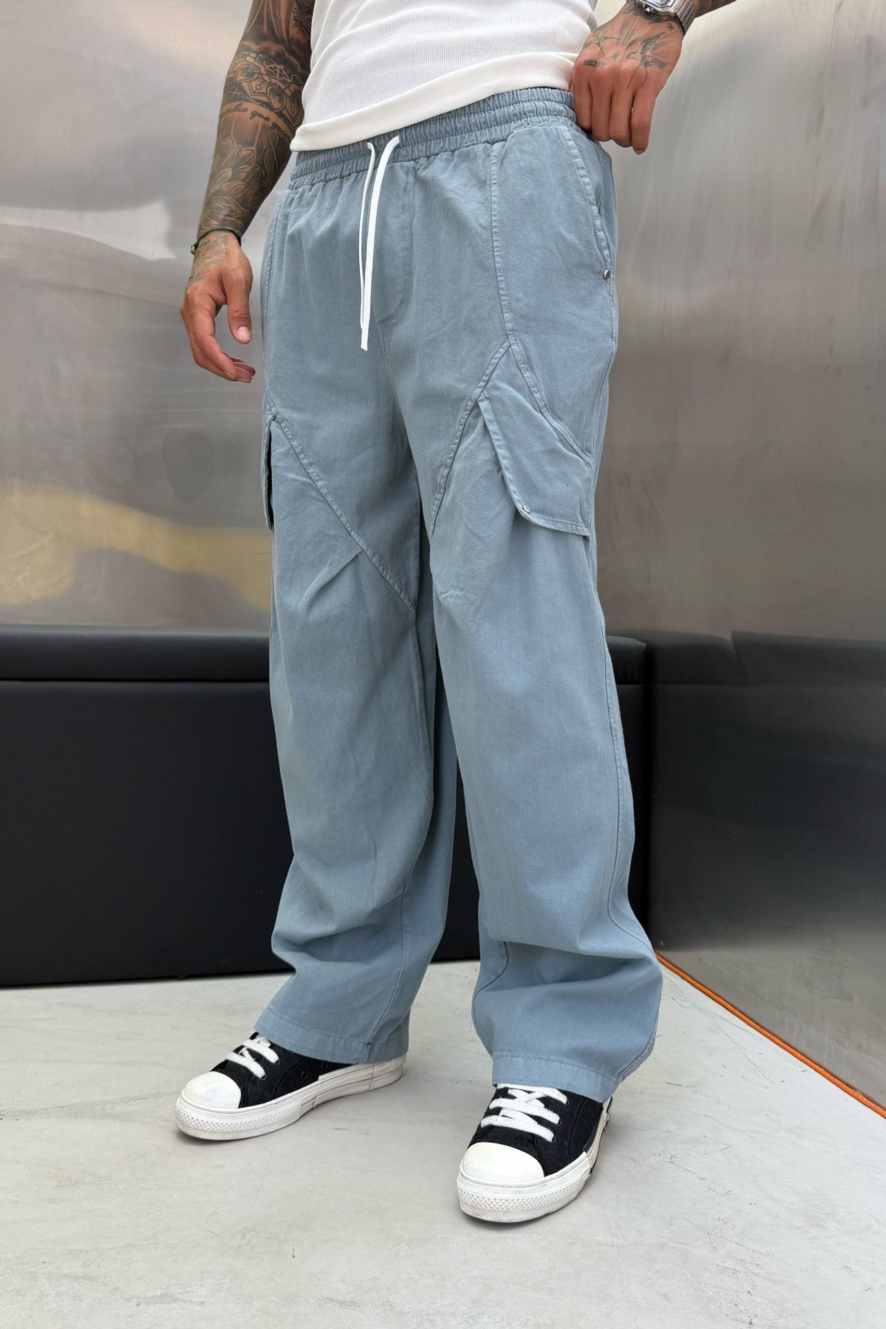 NOMARC Geniş Paça Kargo Pantolon 1