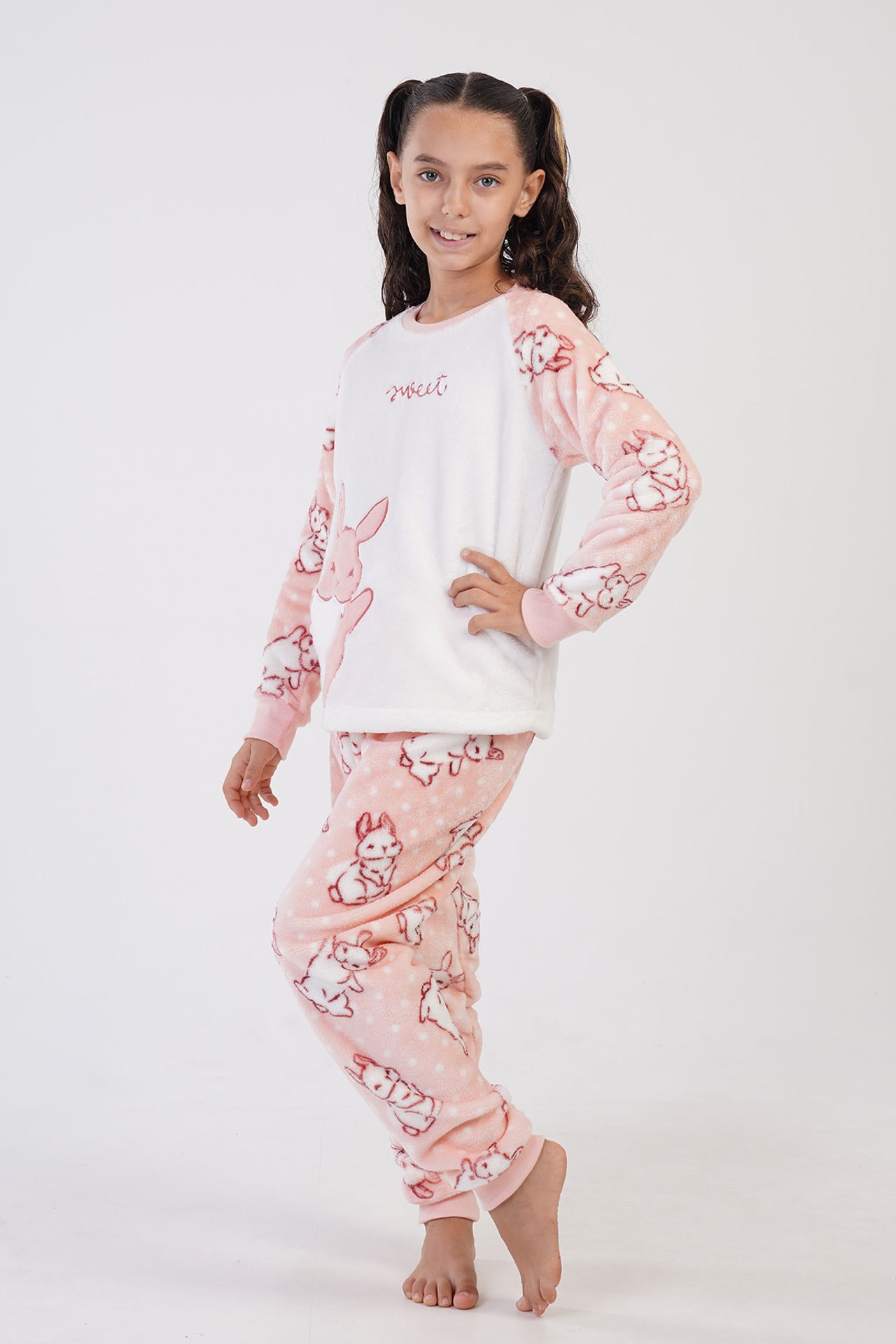 YAKE İki Parçalı Baskılı Pijama Takımı 3