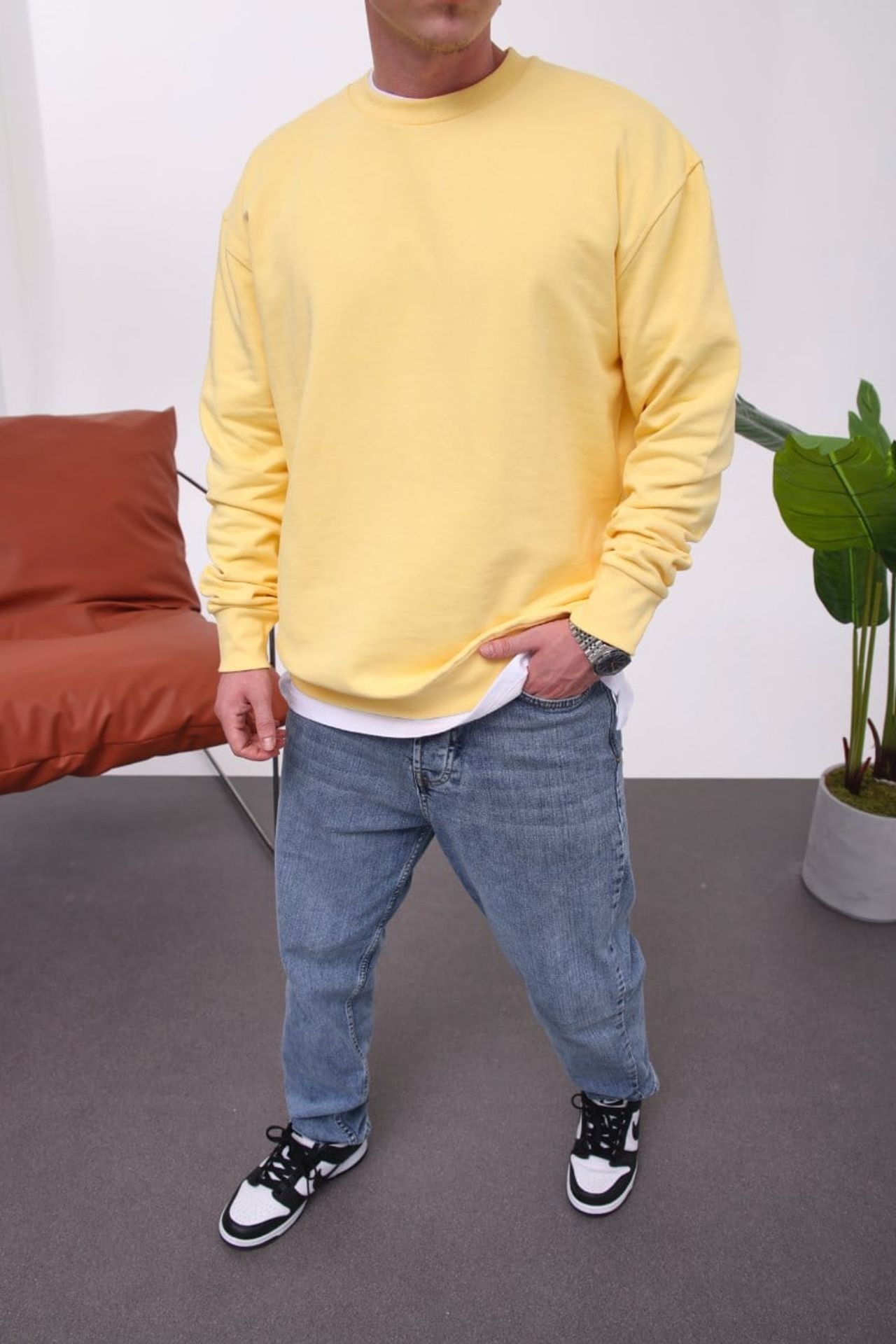NOMARC Rahat Bisiklet Yaka Sweatshirt 1