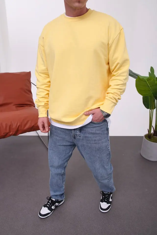 NOMARC Rahat Bisiklet Yaka Sweatshirt