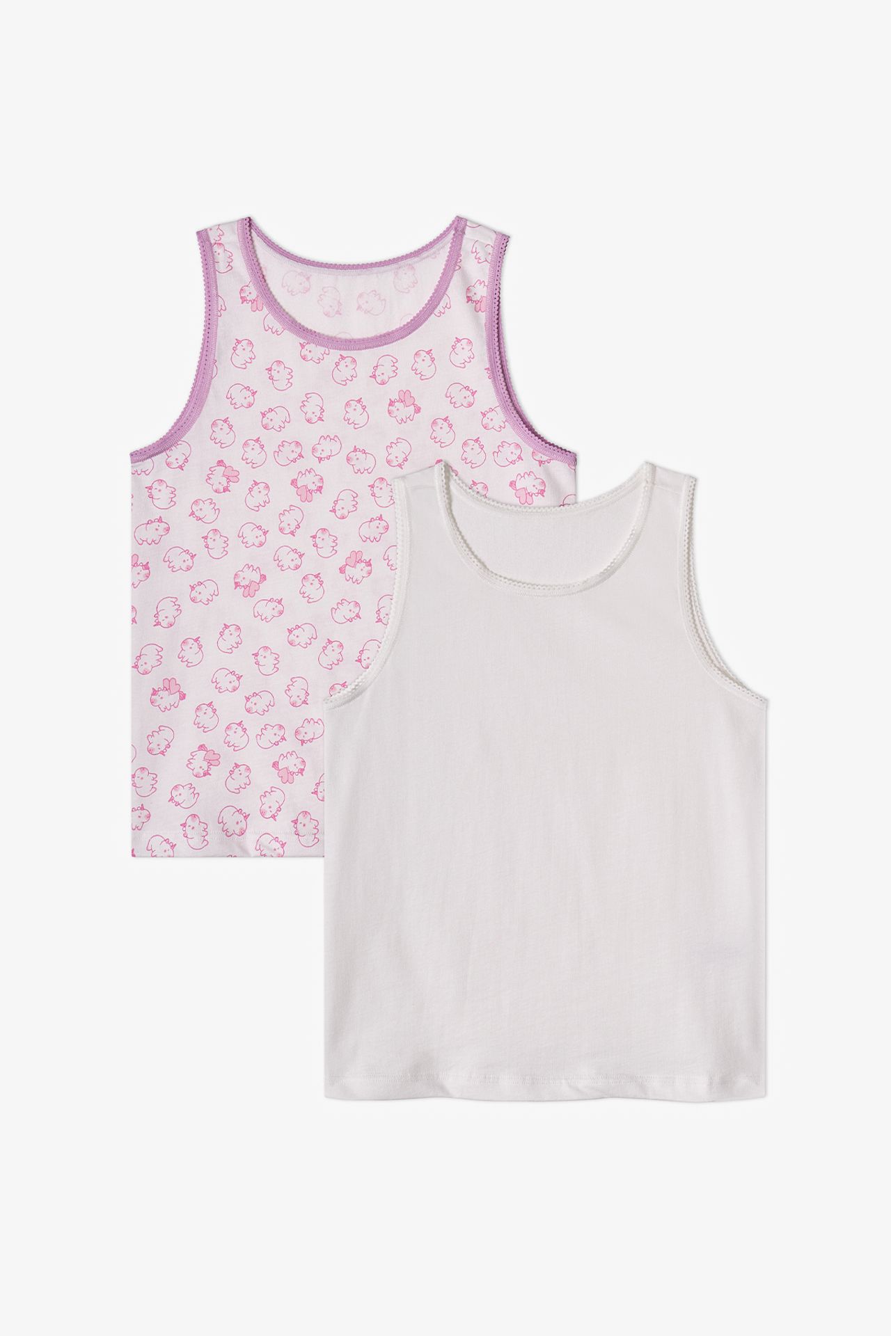 PENTI Girls' Unibara Unicorn Print Tank Top 1