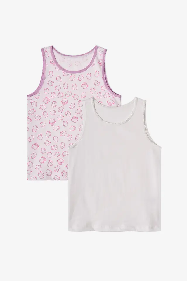 PENTI Girls' Unibara Unicorn Print Tank Top