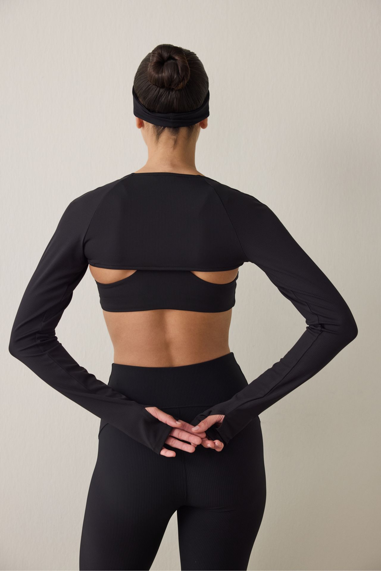 PENTI Ribbed Long Sleeve Bolero 6