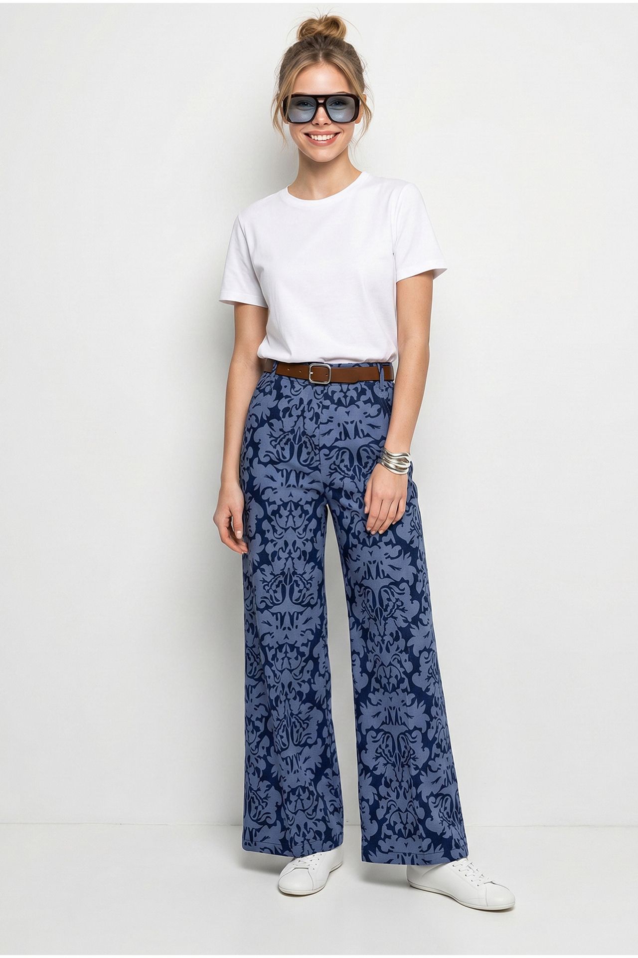 LUCCI Women's Cotton Elastane Pants 3