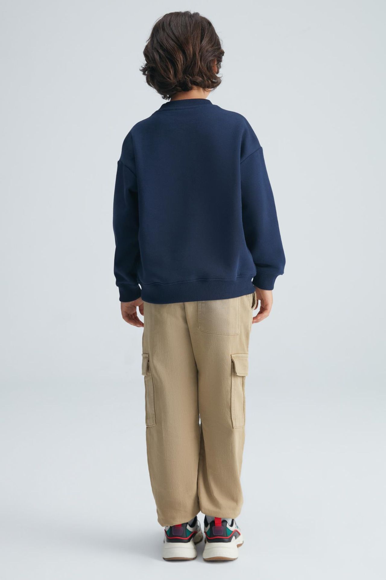 GRIMELANGE Bisiklet Yaka Yazı Baskılı Sweatshirt 5